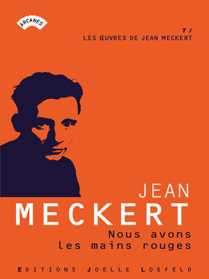 cover image of Nous avons les mains rouges
